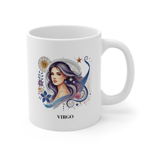 Virgo Zodiac Sign Mug 11oz - Astrology Coffee Cup Gift for Virgo Lovers - Image 3