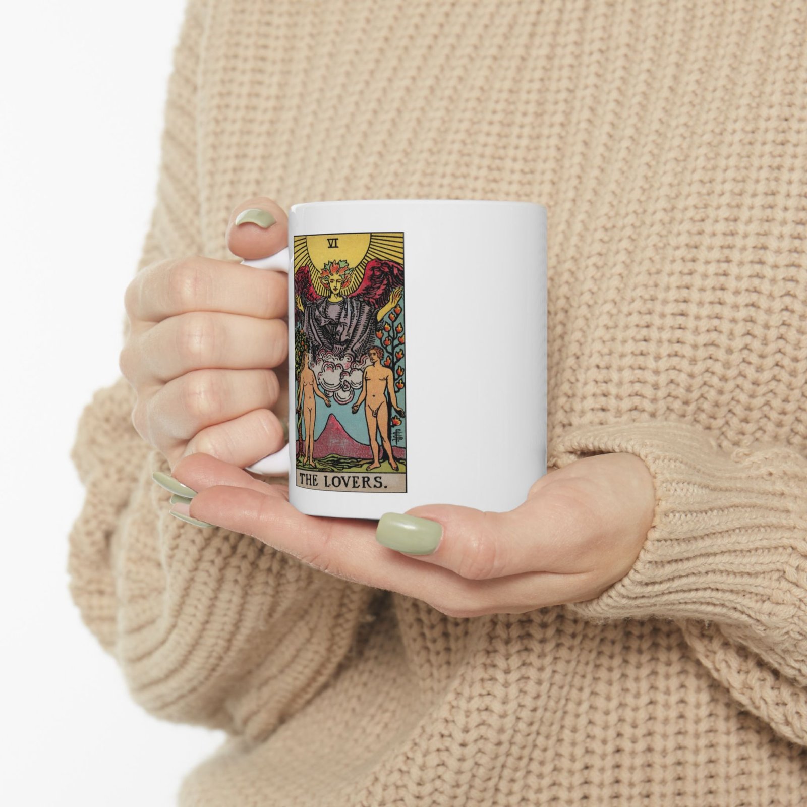 11oz Lovers Tarot Card Coffee Mug - Unique Tarot Lovers Gift - Mystical Tarot Coffee Mug - Image 10