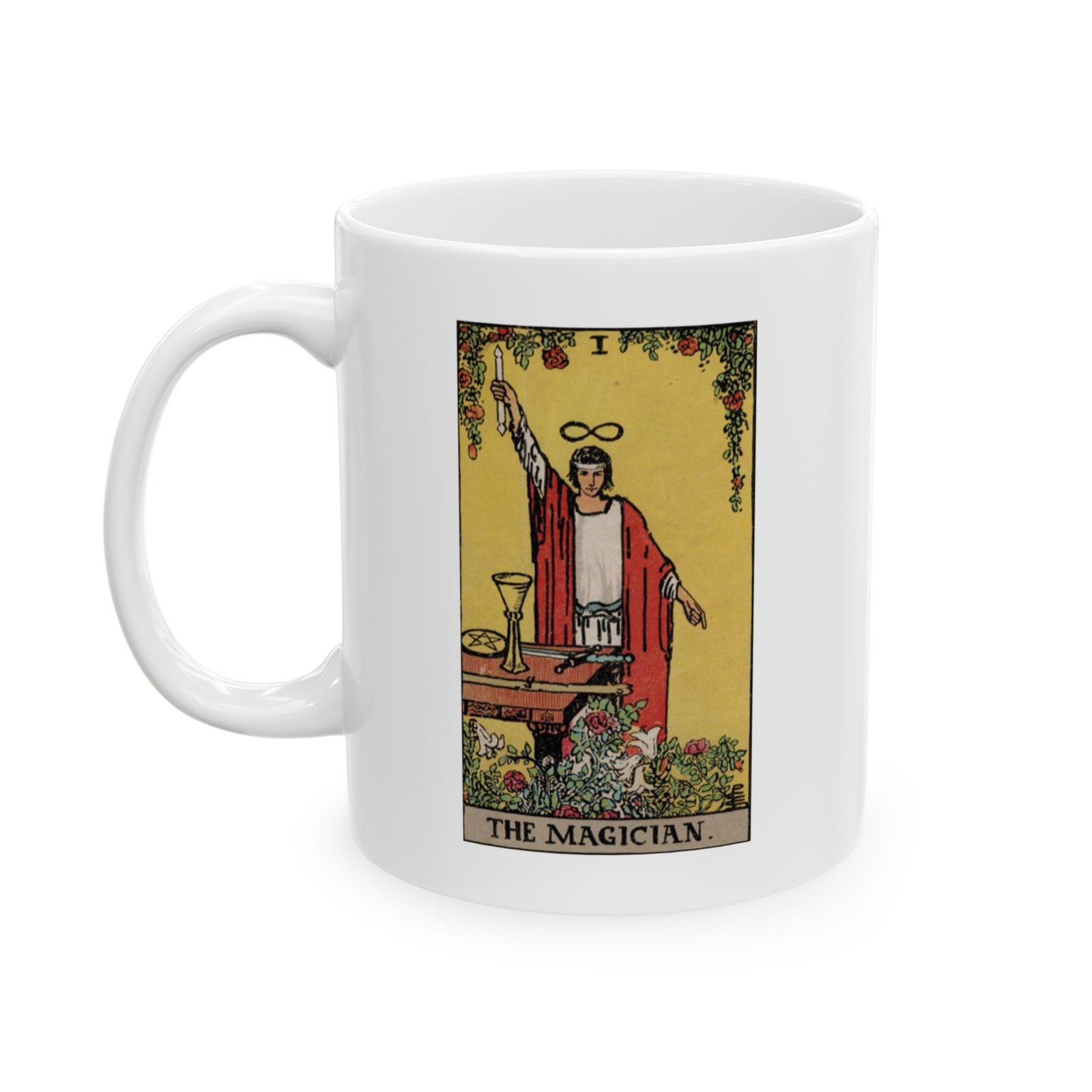 Magician Tarot Card Coffee Mug 11oz - Mystical Ceramic Mug for Tarot Readers and Enthusiasts - Image 4