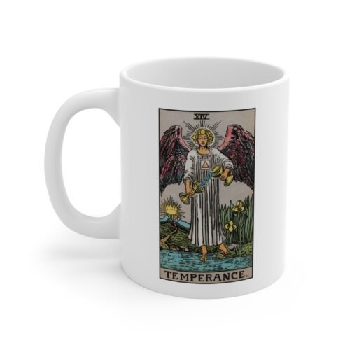 Temperance Tarot Coffee Mug 11oz - Unique Tarot Card Design for Tarot and Coffee Enthusiasts - Image 3