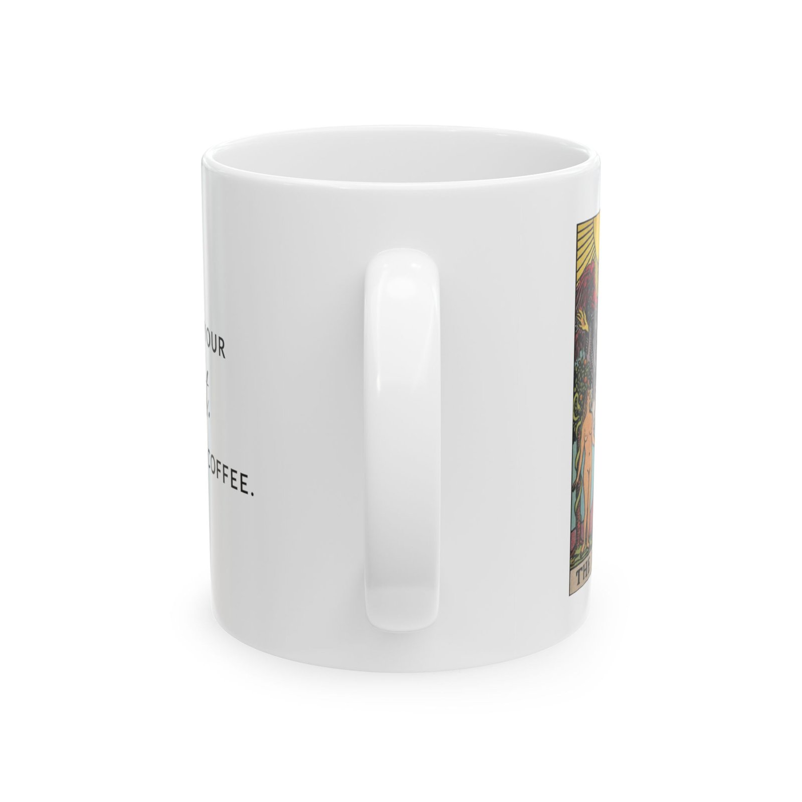 11oz Lovers Tarot Card Coffee Mug - Unique Tarot Lovers Gift - Mystical Tarot Coffee Mug - Image 4