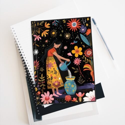 Aquarius Zodiac-Themed Journal | Lined Hardcover Matte Notebook for Astrology Enthusiasts - Image 5