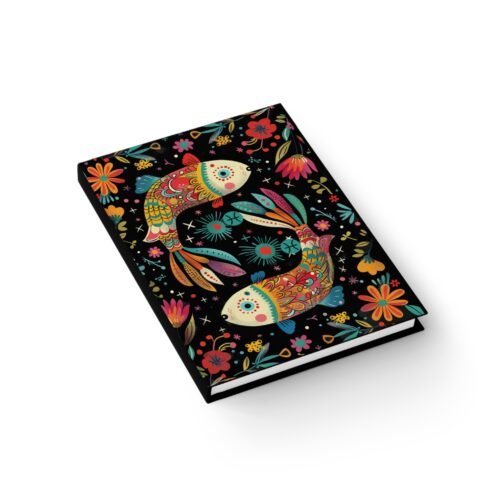 Pisces Zodiac-Themed Journal | Lined Hardcover Matte Notebook for Astrology Lovers - Image 3