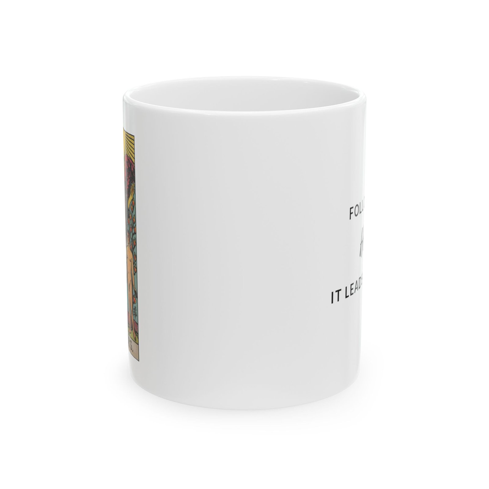 11oz Lovers Tarot Card Coffee Mug - Unique Tarot Lovers Gift - Mystical Tarot Coffee Mug - Image 3