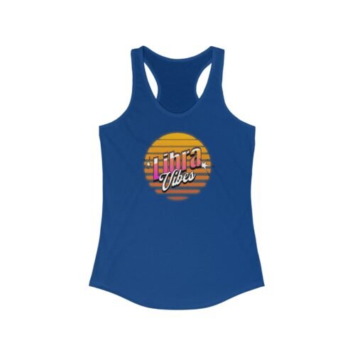 Libra Vibes Racerback Tank Top - Zodiac Sign Sleeveless Shirt for Women - Astrology Workout Apparel - Image 5