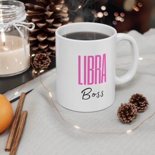 Libra Boss Zodiac Sign Mug 11oz - Coffee Cup for Astrological Enthusiasts - Image 4