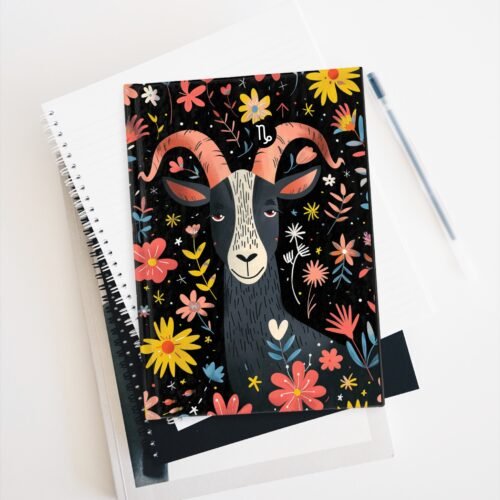 Capricorn Journal | Zodiac-Themed Lined Hardcover Matte Notebook for Astrology Lovers - Image 5