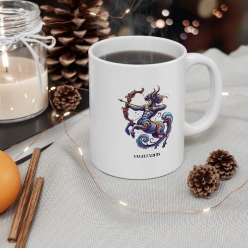 Sagittarius Zodiac Sign Mug - 11oz Ceramic Horoscope Coffee Cup Gift for Astrology Lovers - Image 4