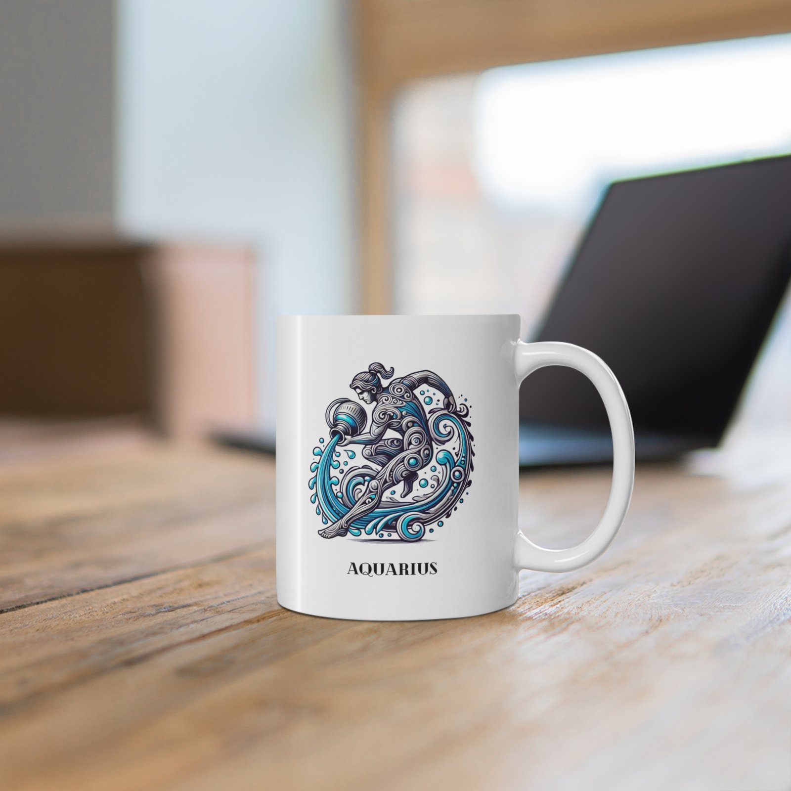 Aquarius Zodiac Mug 11oz Ceramic Horoscope Coffee Cup - Unique Astrology Gift for Aquarius Lovers - Zodiac Sign Mug - Image 6