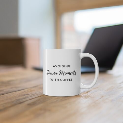 The Tower Tarot Coffee Mug 11oz Ceramic Mug with The Tower Card Design for Tarot Enthusiasts and Gifts - Image 6