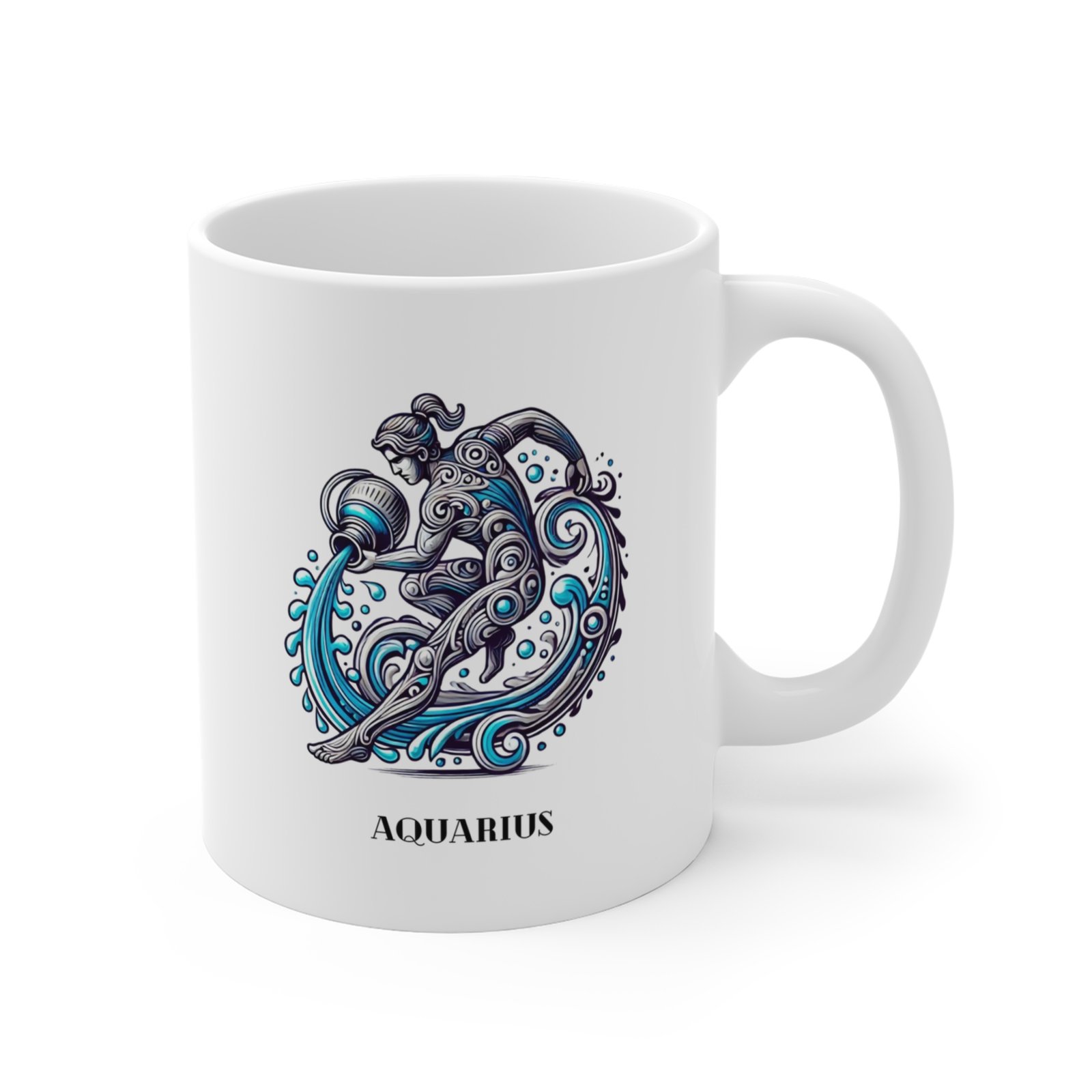 Aquarius Zodiac Mug 11oz Ceramic Horoscope Coffee Cup - Unique Astrology Gift for Aquarius Lovers - Zodiac Sign Mug - Image 3