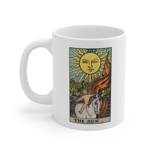 Sun Tarot Coffee Mug 11oz - Unique Astrology Tarot Card Cup Gift - Image 4