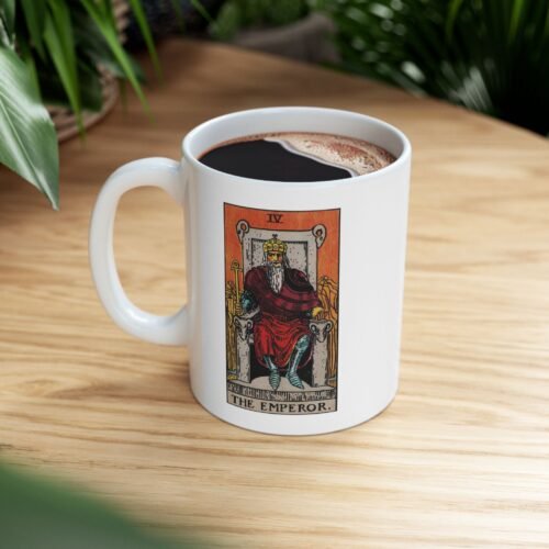 Emperor Tarot Coffee Mug 11oz - Unique Tarot Card Cup Featuring The Emperor Design - Image 8
