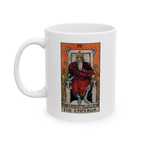 Emperor Tarot Coffee Mug 11oz - Unique Tarot Card Cup Featuring The Emperor Design - Image 4
