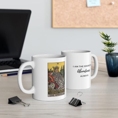 The Empress Tarot Coffee Mug - Unique 11oz Tarot Card Cup for Readers and Mystics