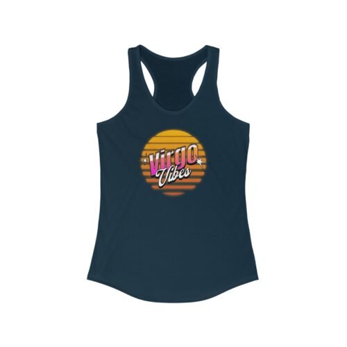 Virgo Vibes Racerback Tank Top for Women - Zodiac Sign Astrology Workout Shirt - Image 7