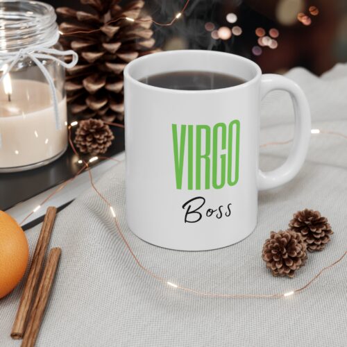 Virgo Boss 11oz Coffee Mug - Zodiac Sign Astrology Gift for Virgo Leaders - Image 4