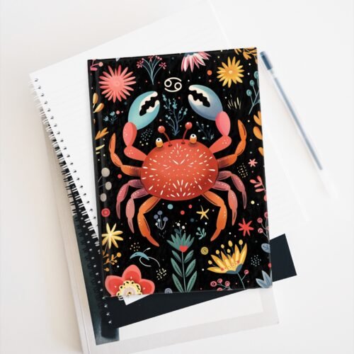 Cancer Zodiac Journal | Zodiac-Themed Lined Hardcover Matte Notebook for Astrology Lovers - Image 5