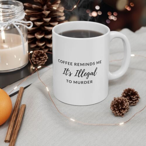 Justice Tarot Card Coffee Mug - 11oz Tarot Coffee Cup for Tarot Lovers and Readers - Image 5