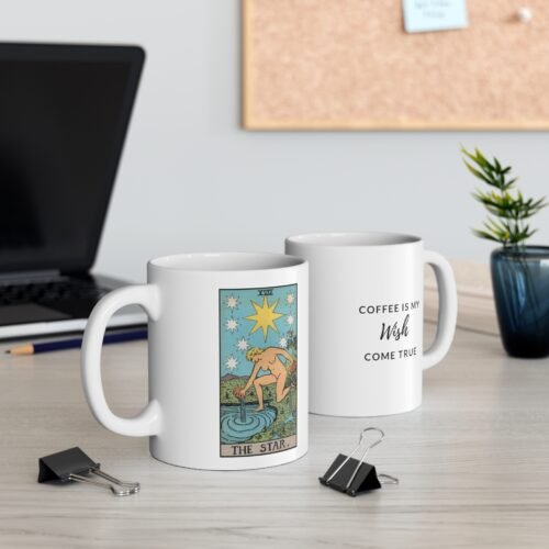 11oz Star Tarot Mug - Astrology Coffee Cup - Horoscope Tarot Card Gift - Tarot Coffee Mug