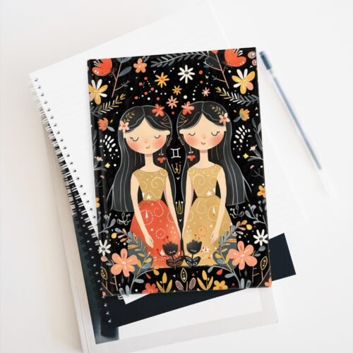 Gemini Zodiac-Themed Hardcover Matte Journal | Lined Notebook for Astrology Enthusiasts - Image 5