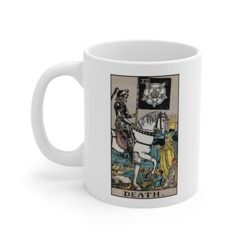 Death Tarot Card Coffee Mug 11oz - Tarot Coffee Mug Gift for Occult Enthusiasts and Mystics - Image 4