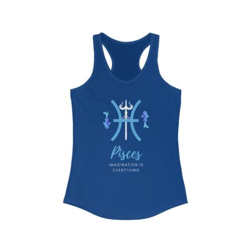 Pisces Racerback Tank Top for Women - Zodiac Sign Athletic Shirt - Astrology Workout Apparel - Image 3
