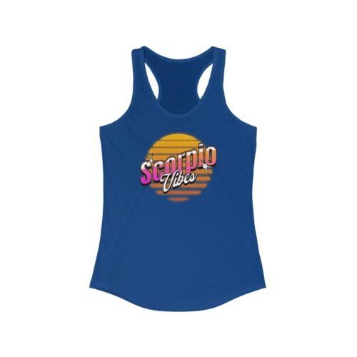 Scorpio Vibes Racerback Tank Top - Zodiac Sign Sleeveless Shirt for Scorpio Lovers - Image 5