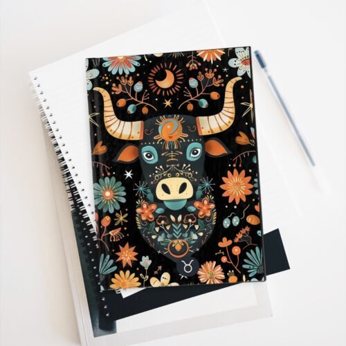 Taurus Zodiac-Themed Hardcover Journal | Lined Matte Notebook for Astrology Lovers - Image 5