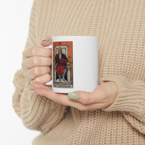 Emperor Tarot Coffee Mug 11oz - Unique Tarot Card Cup Featuring The Emperor Design - Image 10
