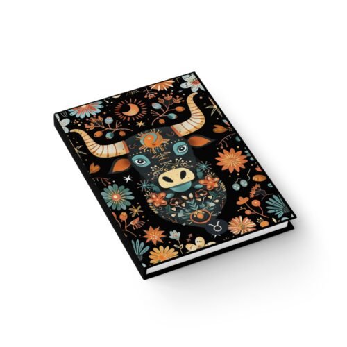 Taurus Zodiac-Themed Hardcover Journal | Lined Matte Notebook for Astrology Lovers - Image 3