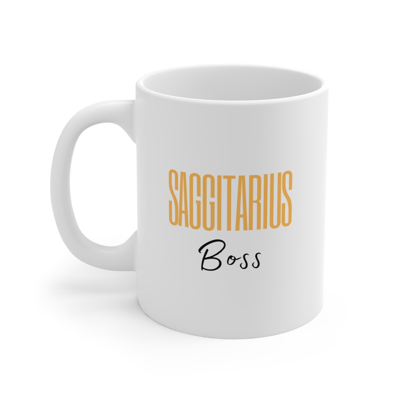 Sagittarius Boss Mug 11oz - Zodiac Sign Mug for Astrology Lovers - Perfect Gift for Sagittarius Star Sign Enthusiasts