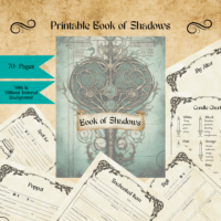 Downloadable Book of Shadows Templates | Customizable Spellbook Pages and Witchcraft Journal