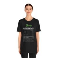 Taurus Nutrition Facts Unisex Short Sleeve Tee - Astrology Lovers Zodiac T-Shirt in Soft Cotton
