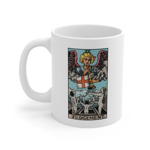 Judgement Tarot Card Coffee Mug 11oz - Unique Tarot Coffee Cup for Enthusiasts and Readers - Ideal Gift Tarot Coffee Mug - Image 4