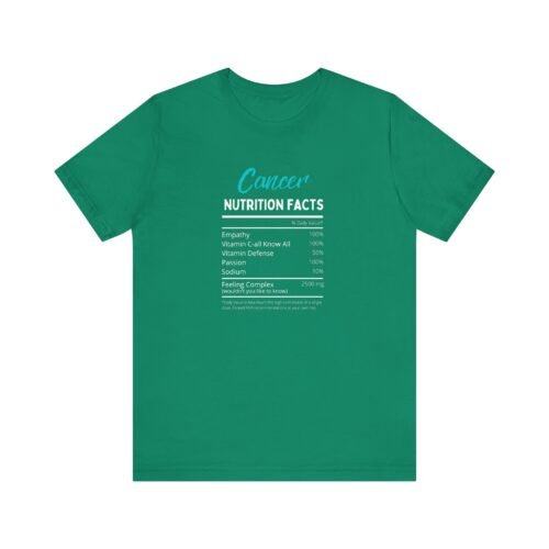 Cancer Sign Nutrition Facts T-Shirt Unisex Zodiac Astrology Tee Soft Cotton - Image 2