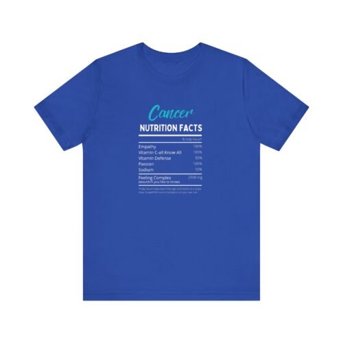 Cancer Sign Nutrition Facts T-Shirt Unisex Zodiac Astrology Tee Soft Cotton - Image 3