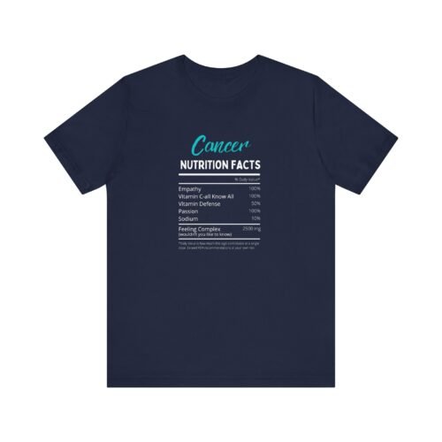 Cancer Sign Nutrition Facts T-Shirt Unisex Zodiac Astrology Tee Soft Cotton - Image 4