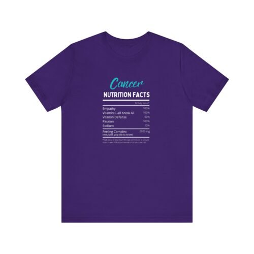 Cancer Sign Nutrition Facts T-Shirt Unisex Zodiac Astrology Tee Soft Cotton - Image 5
