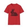 Rabbit Chinese Zodiac Graphic Tee - Year of the Rabbit T-Shirt for Men and Women - Zodiac Sign Apparel with Cute Rabbit Design - Thumbnail Image 2