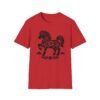 Horse Chinese Zodiac Graphic Tee Unisex T-Shirt with Astrology Print - Year of the Horse Horoscope Shirt - Thumbnail Image 3