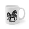 11oz Ceramic Coffee Mug Featuring Chinese Zodiac Horse Design - Perfect Gift Idea for Horse Lovers and Zodiac Enthusiasts - Thumbnail Image 2
