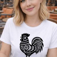 Rooster Chinese Zodiac Graphic Tee