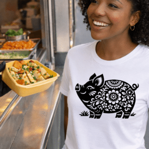 Pig Chinese Zodiac Graphic Tee - Premium Astrology T-Shirt for Year of the Pig Enthusiasts - Comfortable Horoscope Shirt for Zodiac Lovers