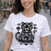 Tiger Chinese Zodiac Graphic Tee - Asian Astrology T-Shirt for Year of the Tiger Enthusiasts - Unisex Zodiac Sign Apparel - Thumbnail Image 1
