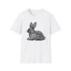 Rabbit Chinese Zodiac Graphic Tee - Year of the Rabbit T-Shirt for Men and Women - Zodiac Sign Apparel with Cute Rabbit Design - Thumbnail Image 3