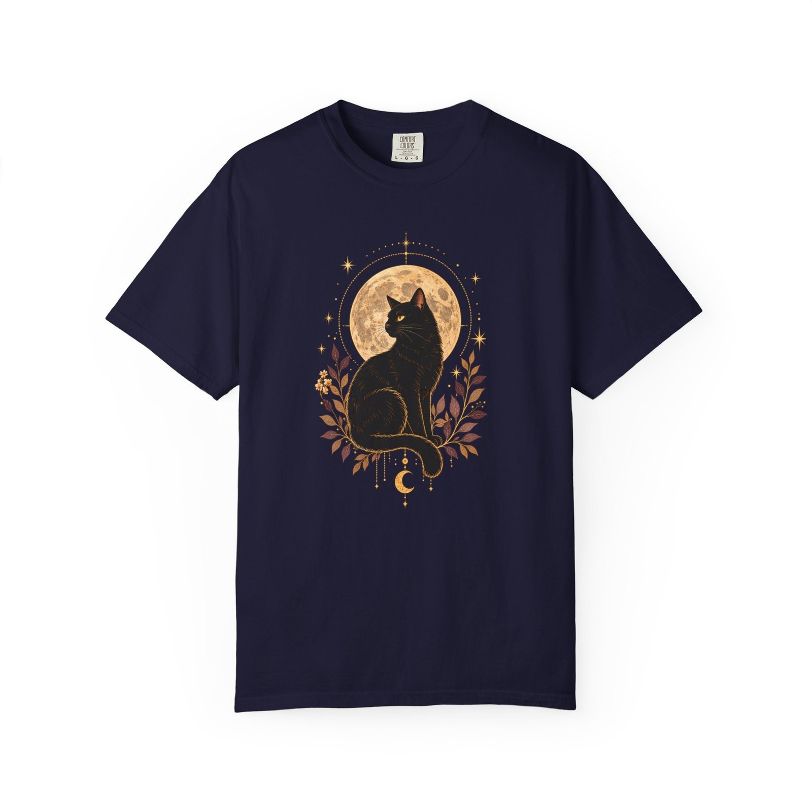 Cat Under Moonlite T-Shirt - Image 14