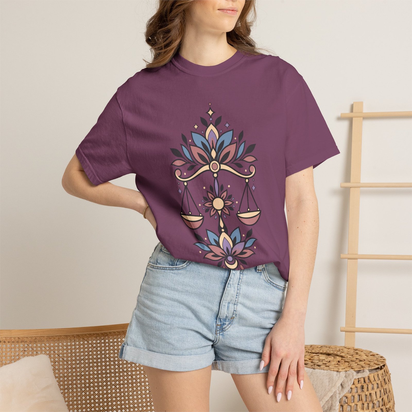 Libra Zodiac T-Shirt | Comfortable Astrology Apparel - Image 5