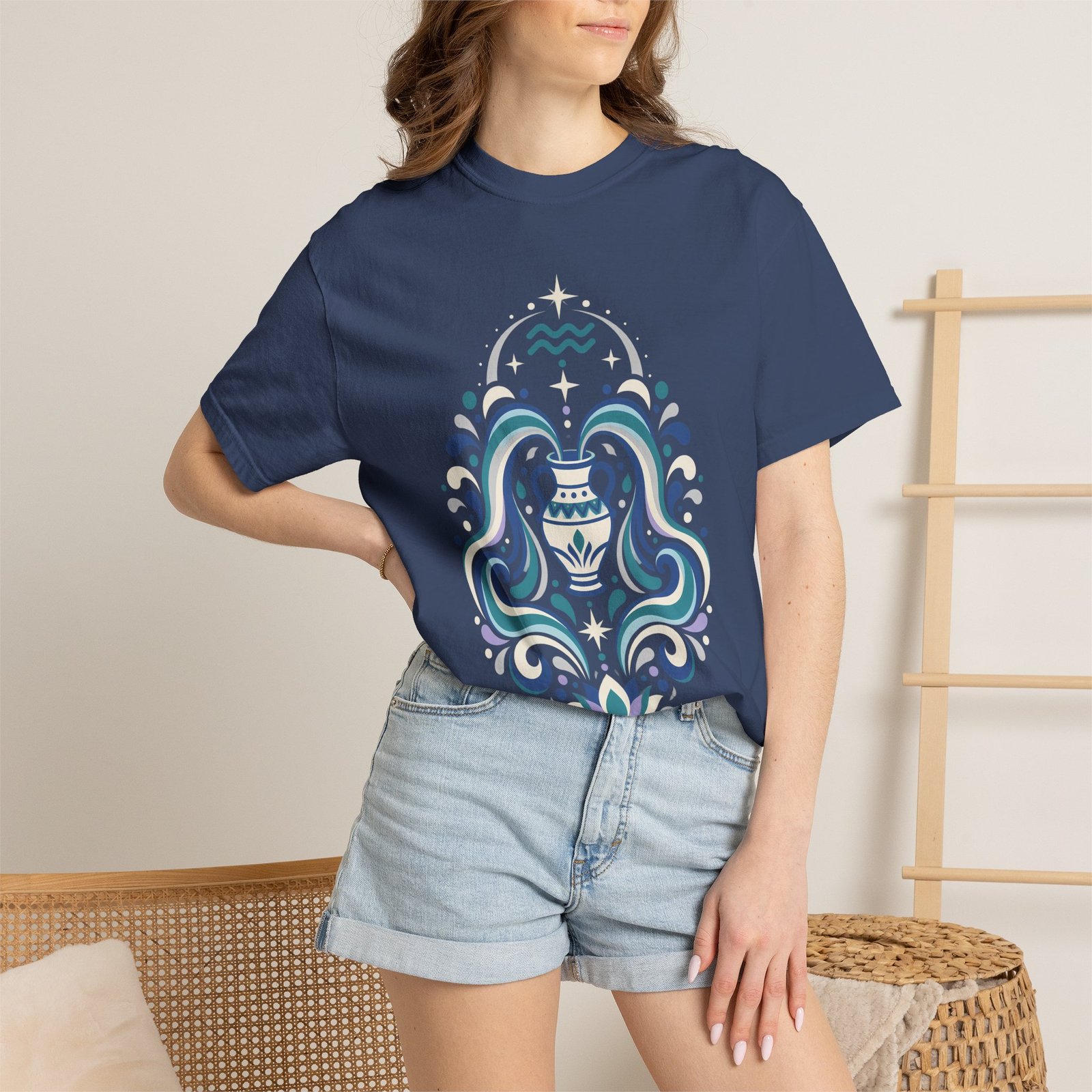 Aquarius Mandala T-Shirt - Image 5