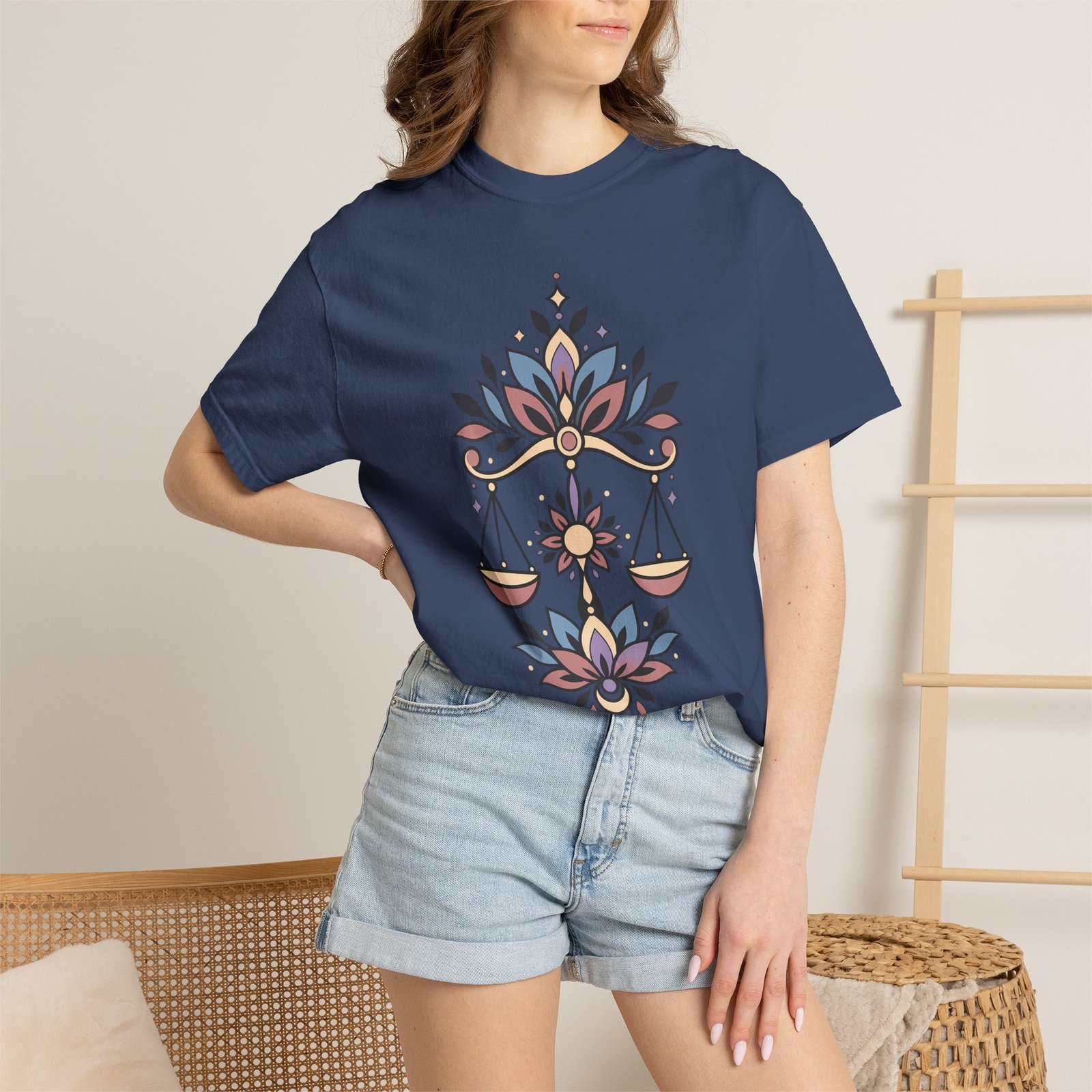 Libra Zodiac T-Shirt | Comfortable Astrology Apparel - Image 9